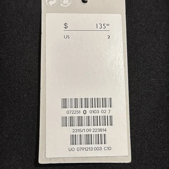 COS Topstitched Wool-Cashmere Dress Black Mini Short Sleeve Contemporary NWT-2 - Picture 11 of 13